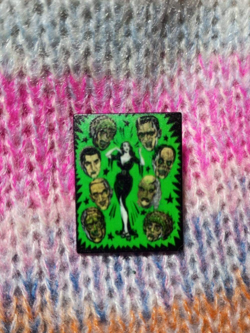 Vampira Classic Horror Show Host Icons Metal Lapel Pin Monsters 50s 60s Retro
